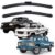 Par Palhetas Limpador Para-brisa Dianteiro GM Chevrolet D-20 A-20 C-20 Kit 2 Palheta Para Carro