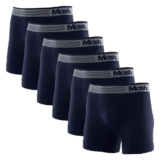 Kit 6 Cuecas Boxer Mash Microfibra Sem Costura 710.01