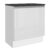 Balcão Armário de Cozinha 100% MDF 70 cm 2 Portas Frentes Branco Brilho Acordes Madesa