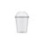 Copo Bolha com Tampa Crystal Bello – 200ml – 20 unidades – Plastilania – Rizzo