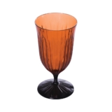 Taça Agua Lapidado 370 ml Caramelo