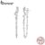 Brincos Bamoer 925 Sterling Sliver Viper Design Goddess Athena Símbolo Clipes Jóias Presentes Para Mulheres