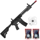 RIFLE AIRSOFT ELÉTRICO ROSSI AR15 NEPTUNE KEYMOD 6MM + COMBO BÁSICO 01