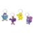 Chaveiro MDF Galinha Pintadinha – 1 Pacote 4 Peças – Festcolor – Rizzo