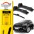 Kit palheta parabrisa dianteiro e traseiro Ka Hatch 2014 a 2021 Original Dyna Funcionamento Silencioso
