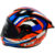 Capacete Gt Racing Bolt FW3 Bolt Vermelho com Azul e Branco Tamanho 58