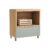 Módulo Cozinha Nesher Marquesa Balcão Forno 1 Gaveta c/ Tampo 80cm Nature/Verde – Nesher