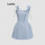 (Trendy) Lovito Vestido Elegante De Verão/Primavera Com Laço Plissado Para Mulheres L120ED1161