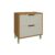 Módulo Cozinha Nesher Imperatriz Balcão 1 Porta e 1 Gaveta c/ Tampo 80cm Freijo/Off White