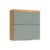 Módulo Cozinha Nesher Marquesa Armário c/ 2 Portas Basculante 80 cm Nature/Verde – Nesher