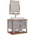 Conjunto Gabinete Para Banheiro Uni Com Espelheira 60cm Mgm