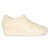Mocassim Usaflex Feminino Salto Anabela Couro Com Ziper 6262PL