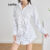 (Trendy) Lovito Vestido casual listrado com botões para mulheres L118ED247