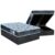 Cama Box Baú King: Colchão Espuma D45 Orthoflex / EP Cecina + Base CRC Suede Gray(193×203)