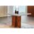Mesa de Sala Jantar Berlim c/ Tampo 90x90cm Madeirado Vidro Canto Curvo – Imbuia Ripado 3D/Off White – Rufato