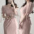 (Trendy) Lovito Vestido Elegante Liso Com Cadarço E Zíper Vestido Básico Para Mulheres L105MD698