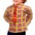 Camisa Caipira pra Bebe Menino Manga Longa Xadrez com Gravata Roupa de Festa Junina