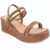 Sandália Anabela Mississipi Strass Feminino – Caramelo