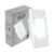 Balizador led Elegance 4×2 2w Luz Branca 6500K Bivolt IP65 Branco Fosco Deluxe