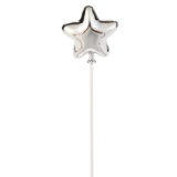 Topo De Bolo Estrela Prateada – HA268 – 1 unidade – Rizzo