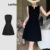 Lovito Vestido Elegante Vestido De Linha De Estrutura Lisa Para Mulheres L113MD409