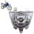 Farol Completo XTZ 125 2009 2010 2011 A 2014 Cristal  Máscara Cromada Lâmpada H4 Lente Lisa Acrílico