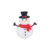 Aplique Boneco de Neve Silicone – 3,5cm – 4 Un – Artegift – Rizzo