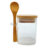 Pote de Vidro Hermético com Tampa e Colher de Bambu – 8x6cm – 185ml – 1 unidade – Rizzo
