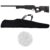 Kit Rifle Sniper AWP M59A AirSoft Spring 6mm Preta – Double Eagle + Capa + 2000 Esferas 0.12g