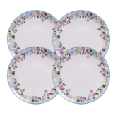 Jogo De Pratos Raso Refeição Kit 4 Peças Porcelana 25cm Aura Tramontina Jantar