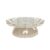 Bandeja Flower Com Pé – 180mm – Transparente Dourado Com Glitter – 1 unidade – Só Boleiras – Rizzo