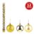 Decoração Arvore de Natal 12 Lindas Bolas Natalinas Douradas ou Vermelhas
