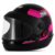 Capacete Moto Pro Tork Semiautomático Preto E Rosa 788 58