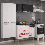 Cozinha Itatiaia Rose Compacta 3 Pecas Branco/Preto