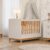Berço Mini Cama Chantilly Expresso Móveis Off White/Nature