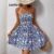 Lovito Vestido Casual Com Estampa Tribal E Vestido Franzido Para Mulheres LNL75266