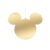 Enfeite Para Pendurar De Natal – Pingente Mickey Ouro – 12cm – Disney Original – 1 unidade – Cromus – Rizzo