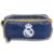 Bolsinha Lápis Escolar Real Madrid 2 Compartimentos Cor Azul