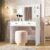 Penteadeira Camarim Ambiente Ideal Branco Brilho – Moval