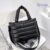 NANCYE Puffer Tote Bolsa Para Mulheres Crossbody Leve Escritório Acolchoada De Algodão