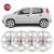 Kit 4 Calota Aro 13 Uno Vivace 2011 2012 2013 Com Emblema