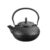 Chaleira de Ferro Fundido Esmaltada 1,5L na cor Preta c/ Coador Inox MTA – 9045
