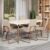Conjunto Sala de Jantar 6 Cadeiras Parma Carraro Petra e Rosê