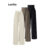 Lovito Calça Elegante Calça Lisa Com Cadarço Para Mulheres LNE31118 (Marrom/Preto)