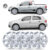 Kit 4 Calota Aro 14 Gol G5 Voyage Saveiro 2012 2013 Roda Baixa Emblema