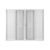 Janela de Alumínio Veneziana 100x120cm 4 Folhas com Grade sem Vidro Soft Plus Mgm 100cm x 120cm