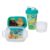 Kit para Lancheira Jurassic Explorer Volta à Aulas 2 Peças 1 Pote Marmita 1 Garrafa Mini Shakeira Dinossauro Plasútil