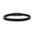 Pulseira Masculina de Couro Preto com Fecho Magnético Preto