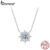 Colar De Prata Esterlina 925 Bamoer Espumante Moissanite Su Joias Presentes Para Mulheres