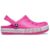 Sandália crocs bayaband clog t electric pink/petal pink